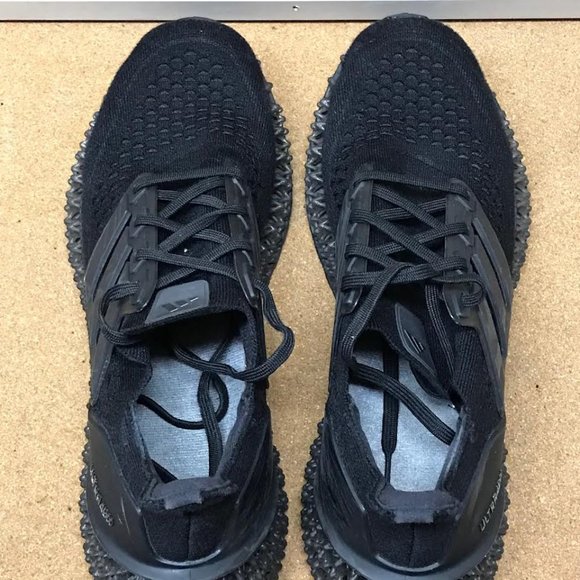 Adidas Ultra 4DFWD M Triple Black Carbon Running Shoes (Size 8.5) - Picture 4 of 6